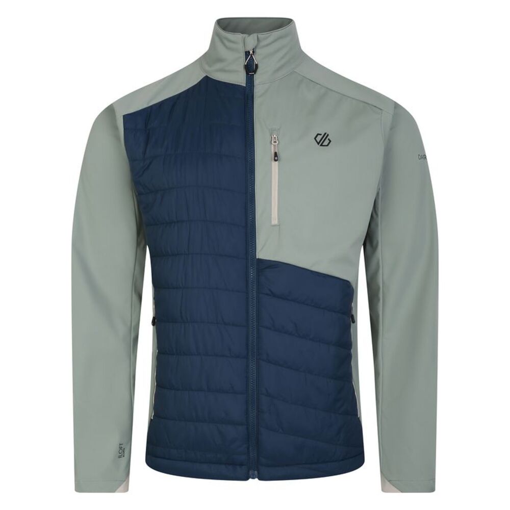 Dare 2B Mens Mountaineer Hybrid Jacket / Lilypad Green/Moonlight Denim
